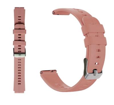 China Watch Factory Embedded 16Mm Silicone Sports Strap With Multiple Colors Metal Buckle Durable Wristbands For Huawei B5 for sale