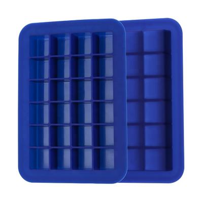 China Quality 24 Cavities Professional Viable Easy Release Customizable Bee Ball Shape Silicone Colorful Animal Ice Cube Trays for sale