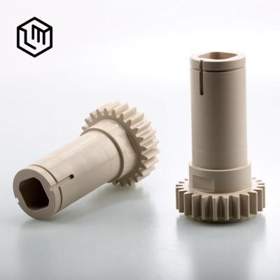 China Lumiao Industrial Porcelain Machining Custom Plastic CNC Factory PEEK Gear CNC Machining Parts for sale