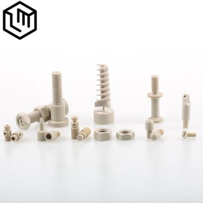 China Factory Equipment LUmiao Custom CNC Milling Parts 3D Printing PEEK Plastic Screw CNC Machining Service for sale