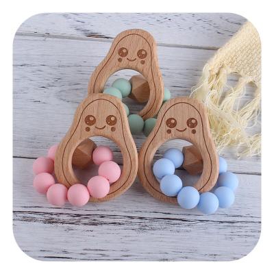 China Rattle DsorbabNon-toxic Knitting Teether Ring Baby Chew Toy Baby Teething Shower Baby Gift Set D030 for sale