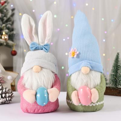 China Hot Sale Handmade Elf Bunny Plush Toys Doll Rabbit Easter Bunny Gnomes Valentine Easter Plush Amazon Craft Cloth Gnome for sale