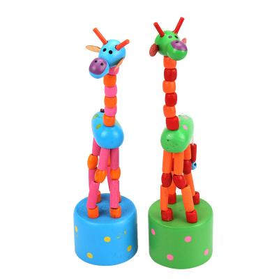 China Wooden Toy Wooden Building Toy Giraffe Children's Toy Deformation Colorful Educational Toys Creative Wooden Toys For Children for sale