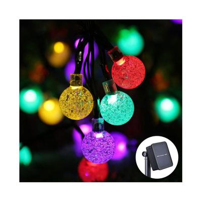 China Outdoor Decoration Led Solar Power-saving Waterproof Energy-saving Lawn Decoration Lamparas Garden Solar Power-saving Neon Sign Christmas Holiday Bulb Strip Lighting Fairy Lights for sale