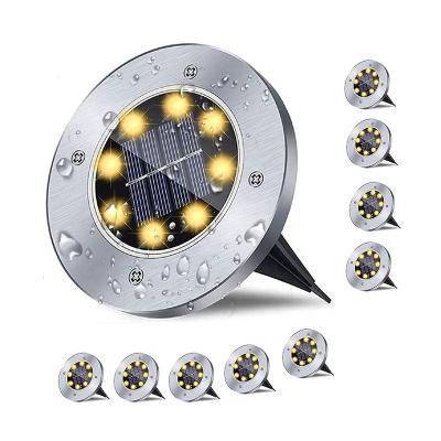 China Small Colorful LANDSCAPE LED Solar Panel Decoration Waterproof IP65 Cordless Outdoor Garden Stairs Landscape Pathway Pool Lawn Light Lamp for sale