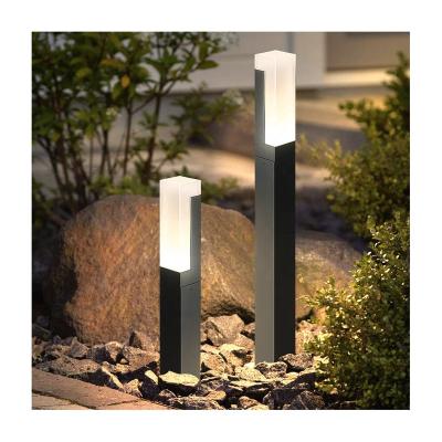 China Modern Solar LED Garden Pathway Floor Park Stairs Post Lawn Garden Bollard Lamp Modern Solar Waterproof Outdoor Energy Saving Light for sale