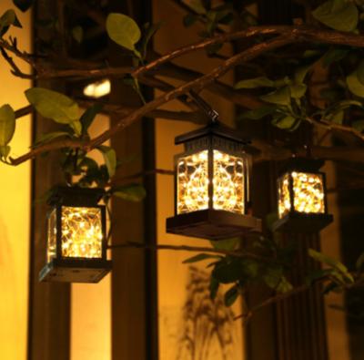 China Garden Plant Direct Solar Garden Light Outdoor Decoration Hanging Tree Light Home Yard Hanging Led Garden Night Light for sale