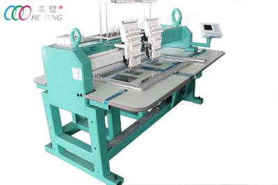 China servo motor Flat two head multi needle embroidery machine / machinery for sale