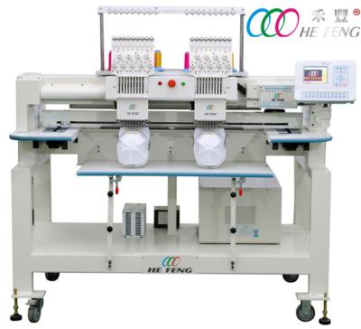 China Double Head 9 Needle Compact Embroidery Machine , Commercial Embroidery Equipment for sale