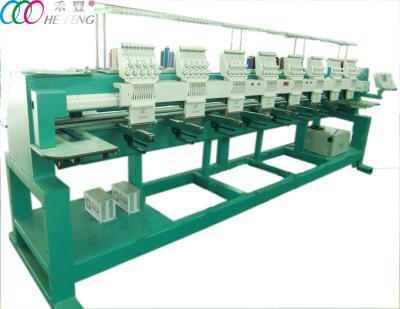 China High Speed Tubular Embroidery Machine For Cap / Baseball / T-shirt , 8 Heads 9 Needles for sale