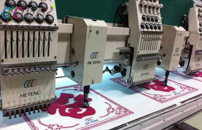 China Computer-Chenille-Stickmaschine mit 12 Nadel-Werbungs-Stickmaschine der Kopf-9 zu verkaufen