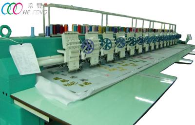 Chine 15 têtes choisissent la machine à plat de broderie automatisée par paillette pour des robes longues d'habillement à vendre