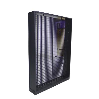 China Mall Super Powder Coating Metal Mesh Wall Display RackStand Free Standing Grid For Hanging Product for sale