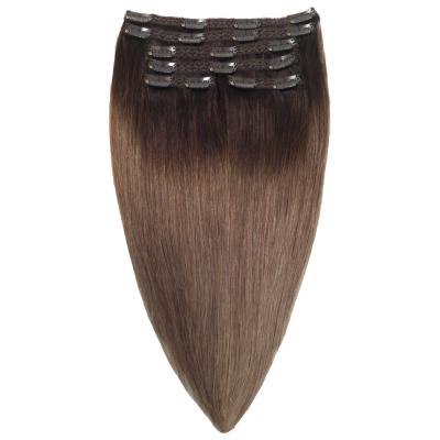 China High Quality Straight Wholesale Price No Shedding No Tangle Brazilian Remy Human Hair Clip In Hair Extensions for sale