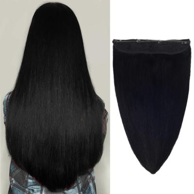 China Hot Selling Silky Straight Wave Double Ended Hair Extensions Halo Hair Extensions Virgin Hair for sale