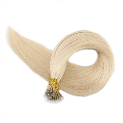 China Hot Sale Straight European Virgin Human Nano Ring Hair Extensions For Women for sale