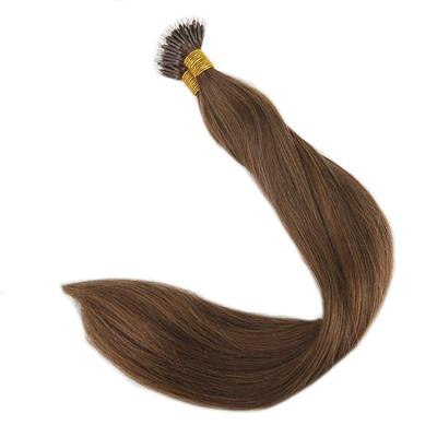 China Hot Selling Soft Virgin Straight Human Nano Ring Hair Extensions for sale