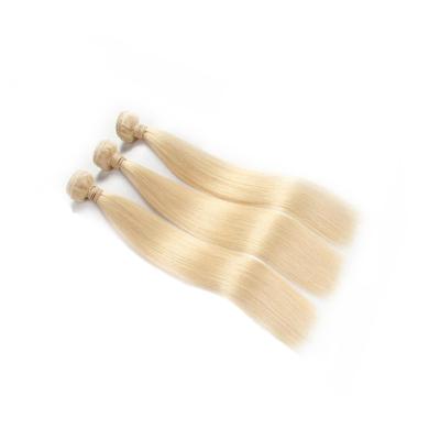 China Silky Straight Brazilian Hair Weft Extensions Double Wave Human Hair Extension Wefts #60 Blonde Remy Hair Weft for sale