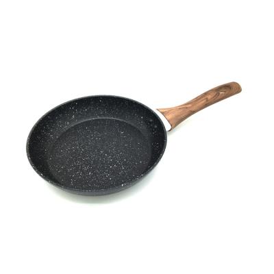 China Sustainable High Quality Forge Pans Aluminum Marble Coating Nonstick Pans for sale