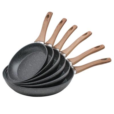 China Sustainable Aluminum Nonstick Cookware Set Frying Pan Sets for sale