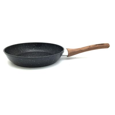 China Sustainable Cookware Forged Aluminum Pans Marble Coating Non Stick Frying Pans for sale