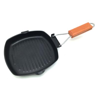 China Non Stick Grill Square Frying Pan For Outdoor Camping Viable for sale