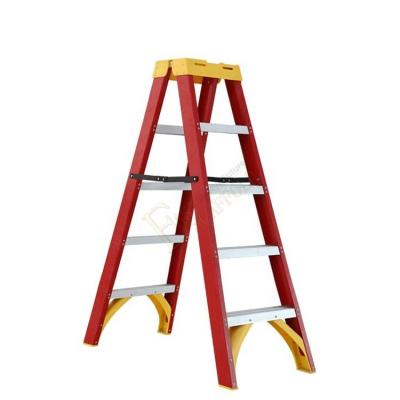 China China Portable Insulated Step Tray EN131 A Type Fiberglass Folding Step Ladders Manufacturers Price for sale