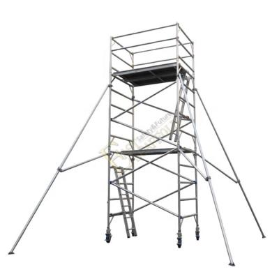 China Modern Australian Standard Construction Building Mobile Platform Aluminum Tower Scaffolding For Sale for sale