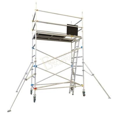 China Modern AS 1576 Australian Construction Aluminum Frame European Standards 2-40m Mobile Aluminum Scaffolding Tower for sale