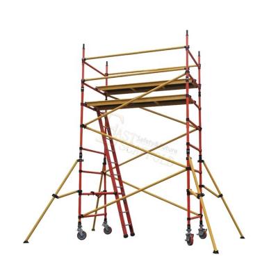 China Australian Standards / EN1004 Modern High Voltage Platform FRP Fiberglass Insulation Mobile Scaffolding for sale