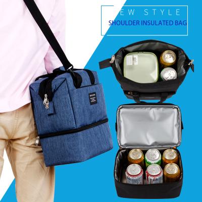 China Fashionable Soft Outdoor Waterproof Insulated Picnic Bags 600D Oxford Thermos Cooler Bags Insulated Picnic Bags Organizer for sale