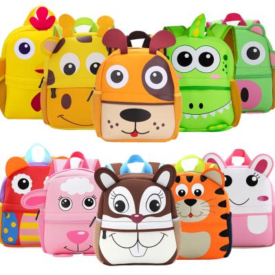 China Daily School Life Children School Bags New Korean Kindergarten Baby Plush Bag For 1-5 Years Kids Backpack 3D Cute Animal Children Kids School Bags For Boys And Girls for sale