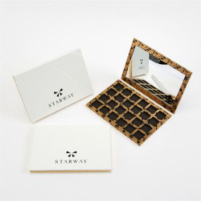 China Recycled Cosmetic Materials Packaging Box Paper Eyeshadow Palette 24 Colors Eyeshadow Palette With Mirror for sale