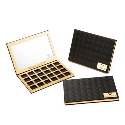 China Handmade Eco-friendly Makeup Eyeshadow Palette Packaging Empty Eyeshadow Paper Case Printed Cardboard Eyeshadow Palette for sale