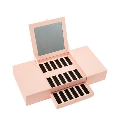 China Recyclable Customize Paper 18 Well Eco Friendly Eyeshadow Palette Packaging High Quality Printed Cosmetic Jam Box for sale