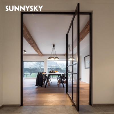 China Modern Sound Insulation Entrance And Supplier High Quality Waterproof Superior Home Front Entry Large Pivot Doors for sale