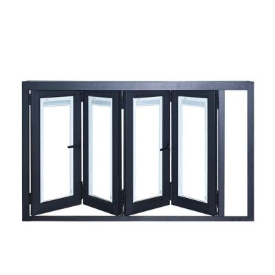 China Wholesale Standard Size Soundproof Glass Profile Folding Folding Aluminum Window for sale