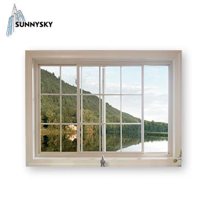 China J Channel Design Vinyl Upvc Sliding Glass Screen Customized Color Folding Window for sale