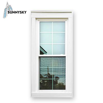 China Single screen design folding vinyl picture double 1800 x 1200 upvc hung for exit window for sale