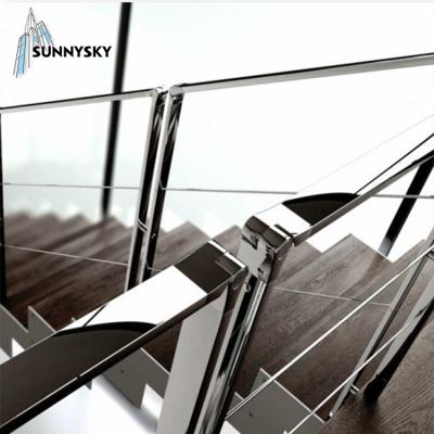 China Modern Stainless Steel Stair Rail Railing Bar Railing Post Handrail Railing Modern Stainless Steel for sale