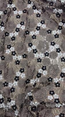 China Elegant lace fabric, polyester lace, embroidery lace fabric micro fiber lace fabric 150cm for sale