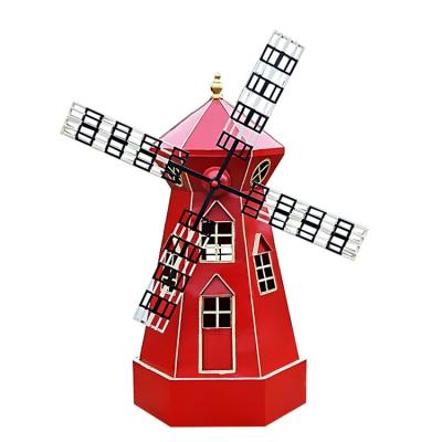 China Europe Europe Retro Holland Windmill Stainless Steel Creative Sculpture for sale