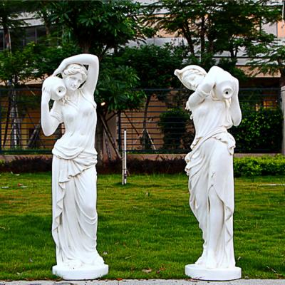 China Outdoor Or Indoor Of European Figure Art Garden Club Decore Of House / Villa / Hotel / Garden Fountain Water Sculpture for sale