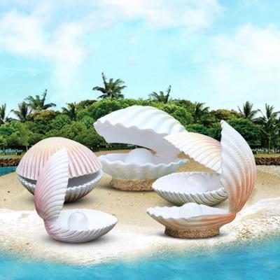 China Europe Resin Or FRP Sculpture With Sea Shell For Garden Villa Pool Decor for sale