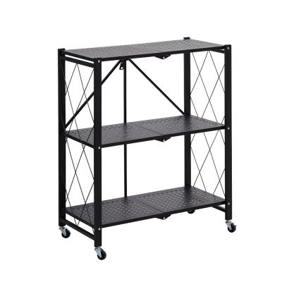 China Factory Manufacturer Supply Foldable Kitchen Oven Storage Rack Heavy Duty Stocked Rack for sale