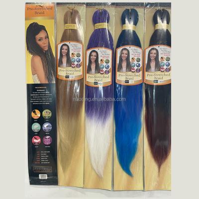 China Ez Braiding Hair Stretch Pre Stretch Bulk Pre Stretch X Pressure Expressions Pre Stretch Braiding Hair for sale