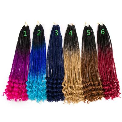 China Wholesale New Synthetic Fake Locs Crochet Hair High Temperature African Braid Hair V-Tip Hair for sale