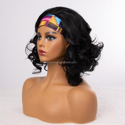 China 12 Inch Synthetic Hair Extension Headband Wigs Wholesale Machine Made Curly High Quality Fiber Premium Fiber for sale