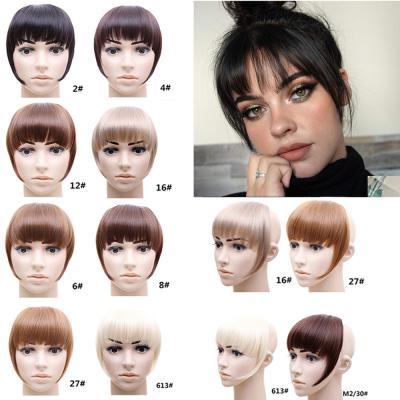 China 100% Heat Resistant Fiber Synthetic Hair Bangs Wholesale Cheap Clip In Synthetic Hair Bangs for sale