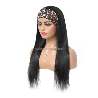 China Natural Remy Human Hair Straight Wigs Real Hair Headband Wholesale Straight Peruvian Hair Wigs for sale